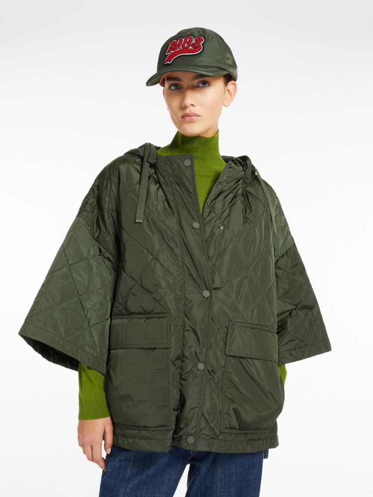 Water-repellent taffeta cape - KAKI - Weekend Max Mara