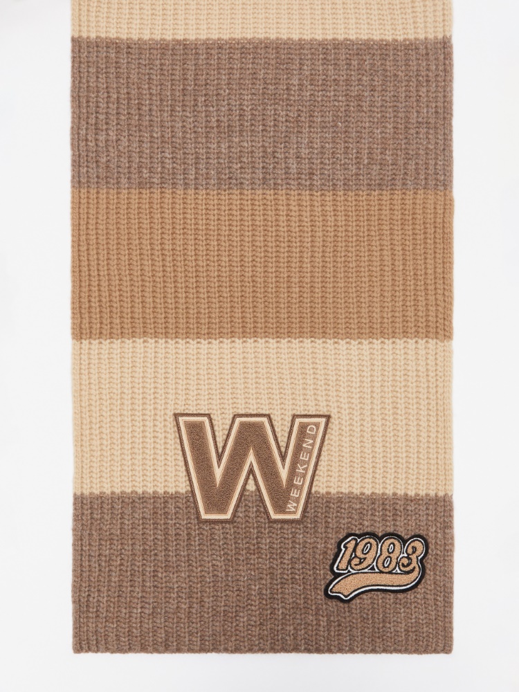 Wool scarf - LIGHT BROWN - Weekend Max Mara