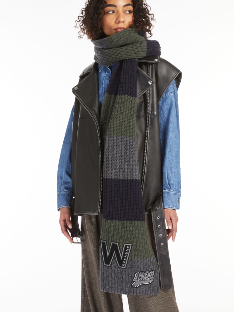 Wool scarf - DARK GREY - Weekend Max Mara - 2