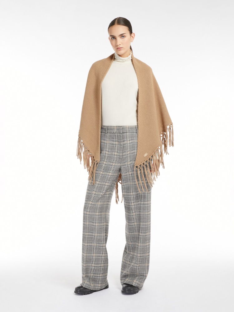 Triangular wool shawl - CAMEL - Weekend Max Mara - 2