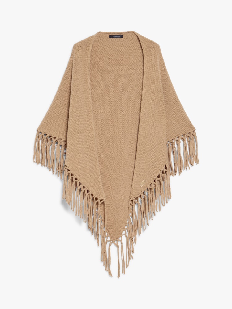 Triangular wool shawl - CAMEL - Weekend Max Mara