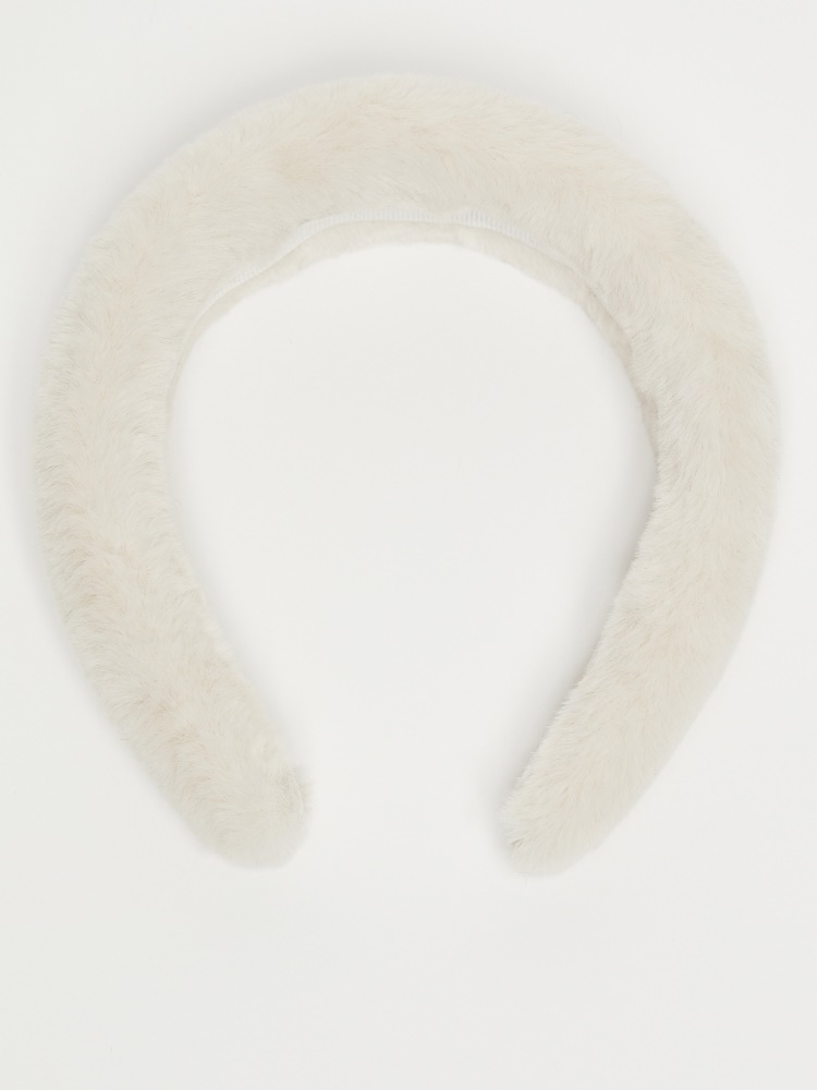 Ultra-soft fabric headband - IVORY - Weekend Max Mara