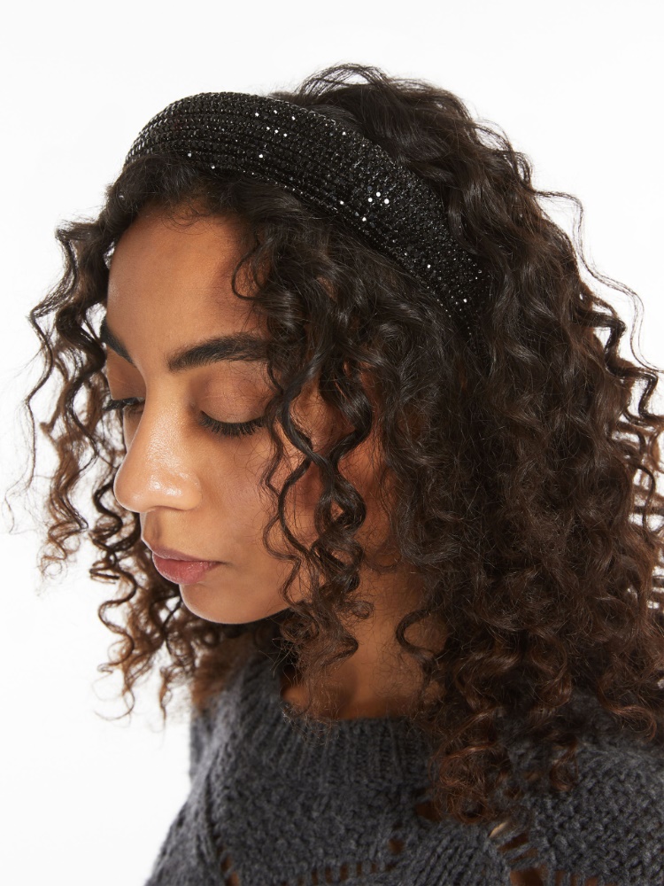 Rhinestone headband - BLACK - Weekend Max Mara - 2