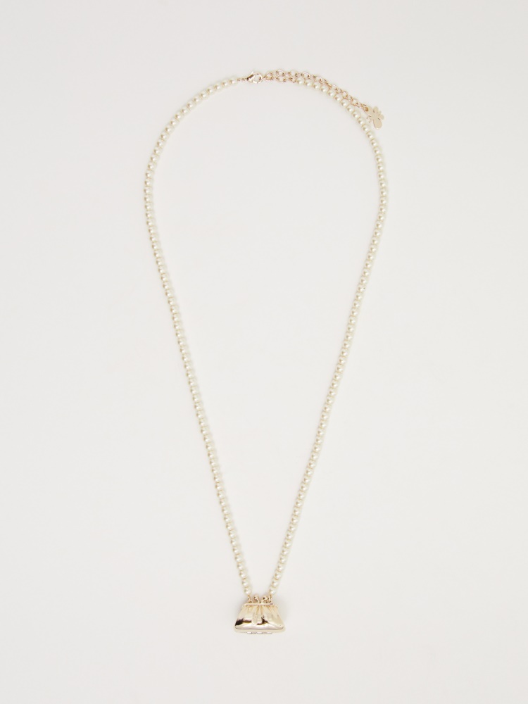 Pasticcino charm-adorned pearl necklace - GOLD - Weekend Max Mara