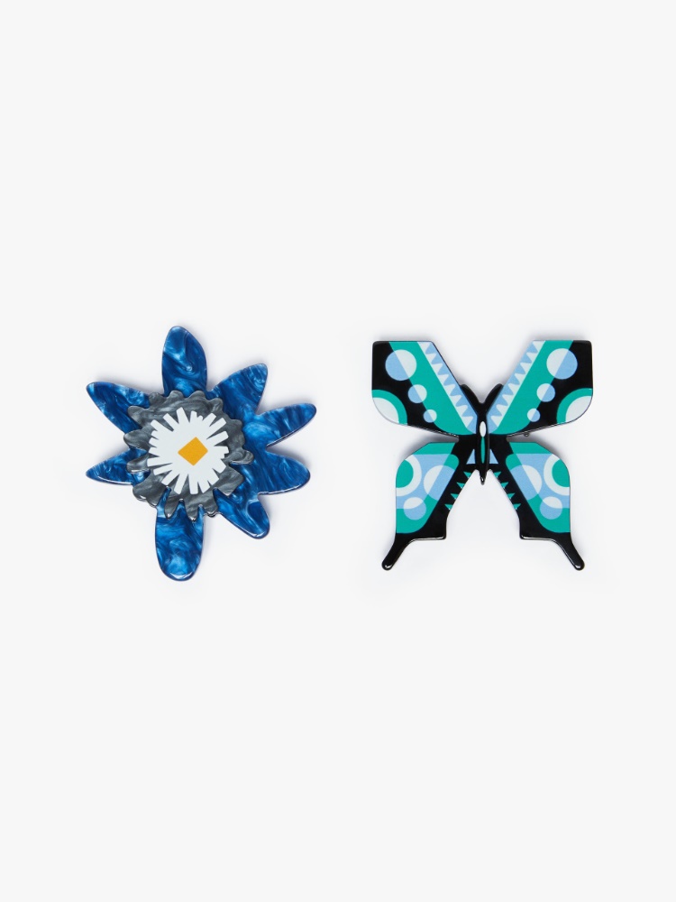 Set of 2 resin brooches -  - Weekend Max Mara