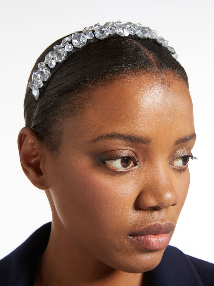 Rhinestone headband - OPTICAL WHITE - Weekend Max Mara - 2