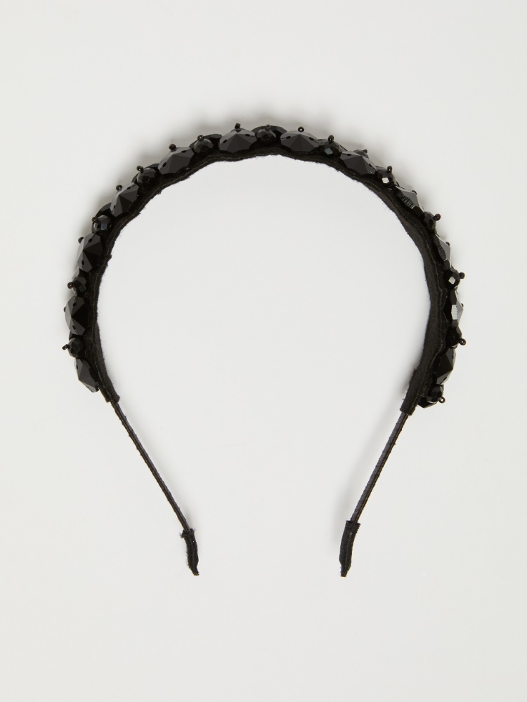 Rhinestone headband - BLACK - Weekend Max Mara