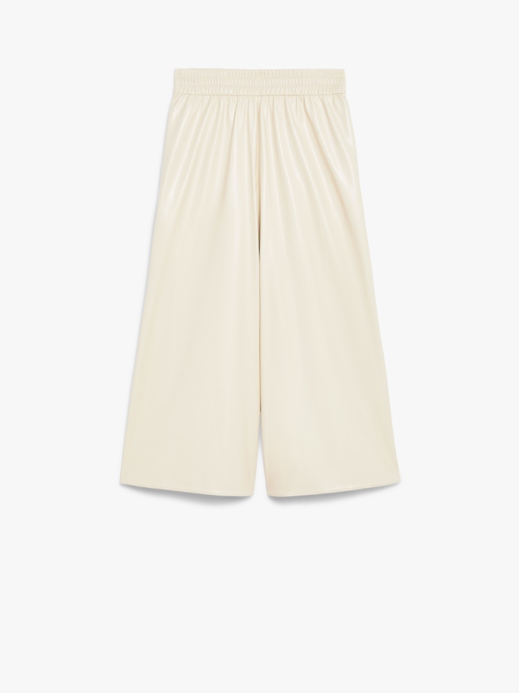 Coated fabric trousers - IVORY - Weekend Max Mara