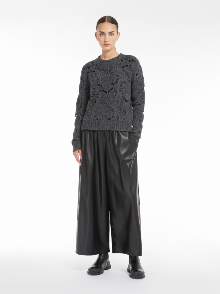 Pantalone in tessuto spalmato - NERO - Weekend Max Mara