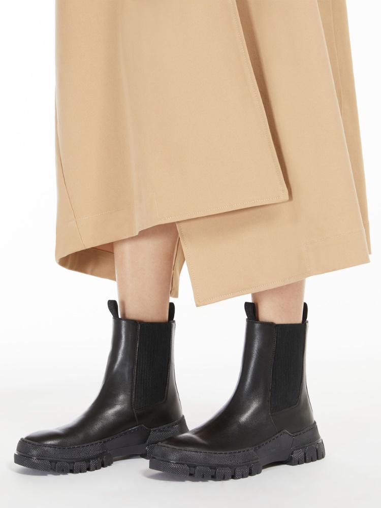 Leather Chelsea boots - BLACK - Weekend Max Mara - 2