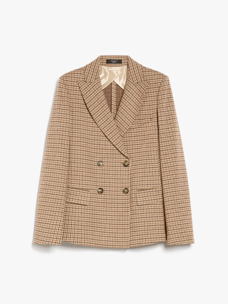 Double-breasted jacquard jersey blazer - CAMEL - Weekend Max Mara - 2