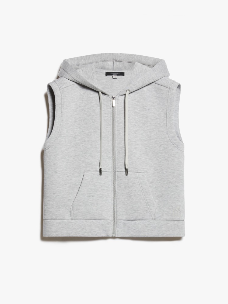 Jersey hooded gilet - LIGHT GREY - Weekend Max Mara