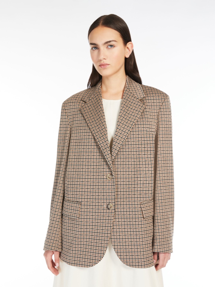 Jacquard jersey blazer - CAMEL - Weekend Max Mara