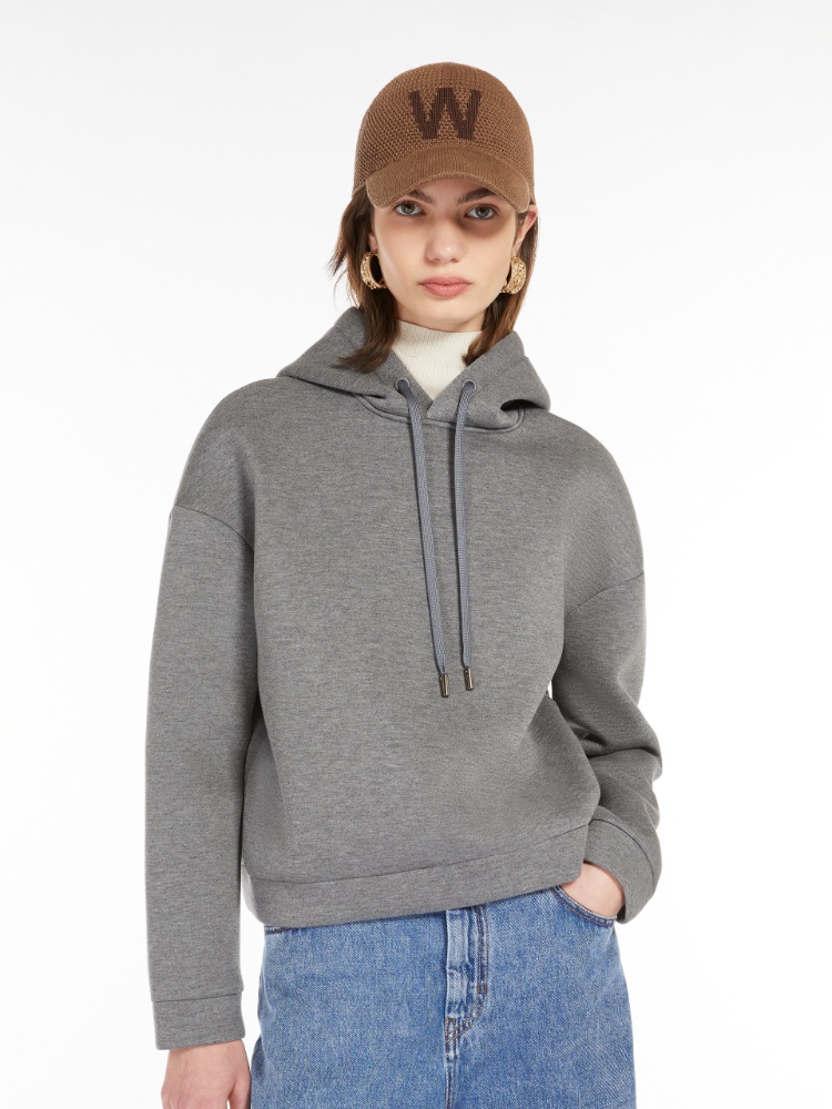 Scuba hoodie - MEDIUM GREY - Weekend Max Mara