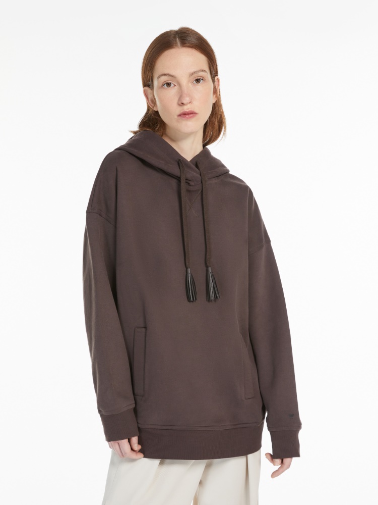 Maxi sweatshirt in jersey - COCOA - Weekend Max Mara