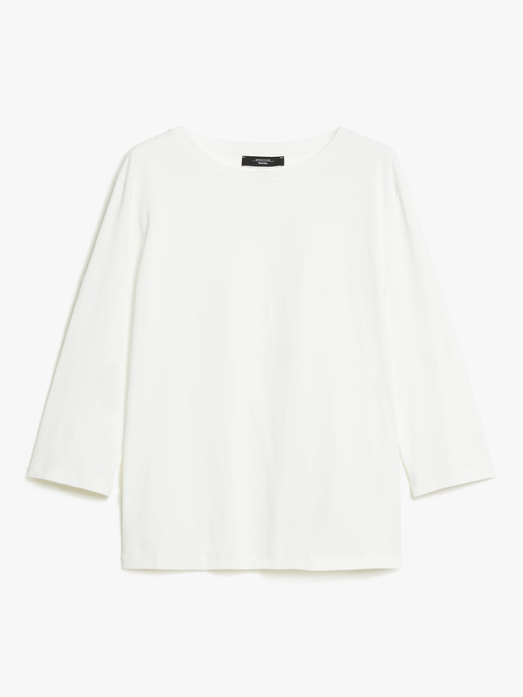 Jersey boat-neck T-shirt - WHITE - Weekend Max Mara - 2