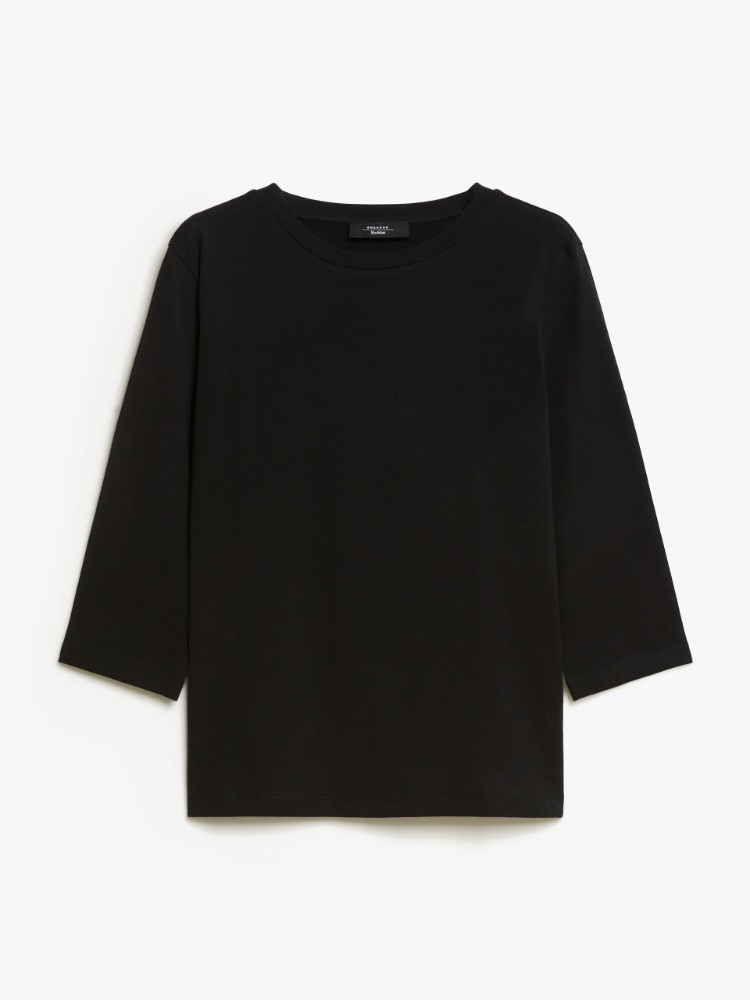 Jersey boat-neck T-shirt - BLACK - Weekend Max Mara - 2