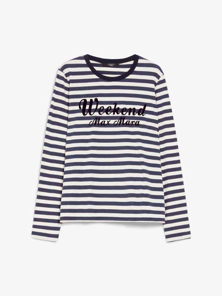 Cotton print T-shirt - MILK - Weekend Max Mara - 2