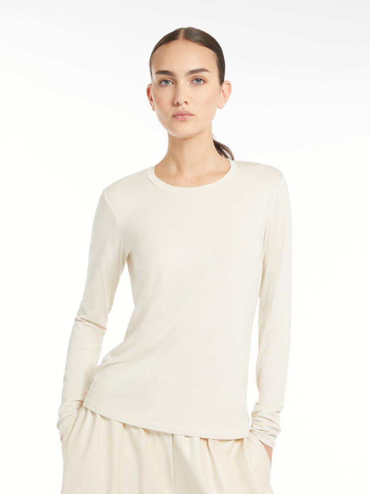 Slim-fit jersey T-shirt - MILK - Weekend Max Mara