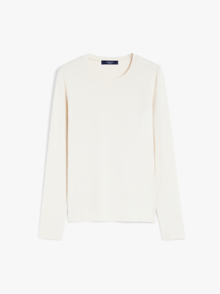 Slim-fit jersey T-shirt - MILK - Weekend Max Mara - 2