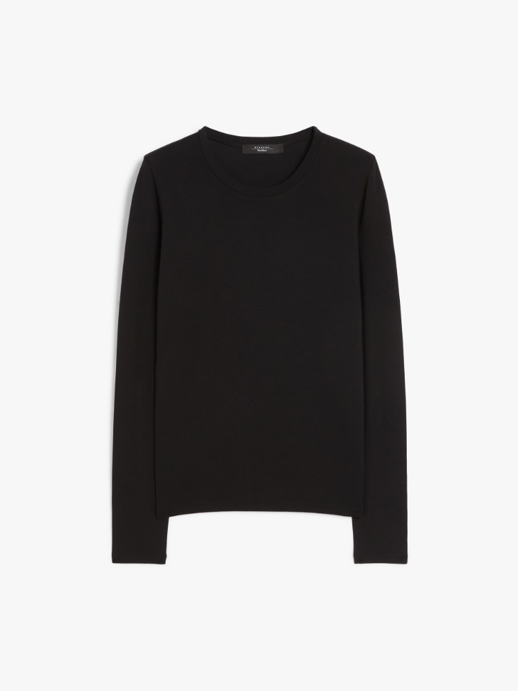 Slim-fit jersey T-shirt - BLACK - Weekend Max Mara - 2