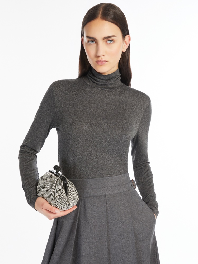 Viscose jersey T-shirt - DARK GREY - Weekend Max Mara