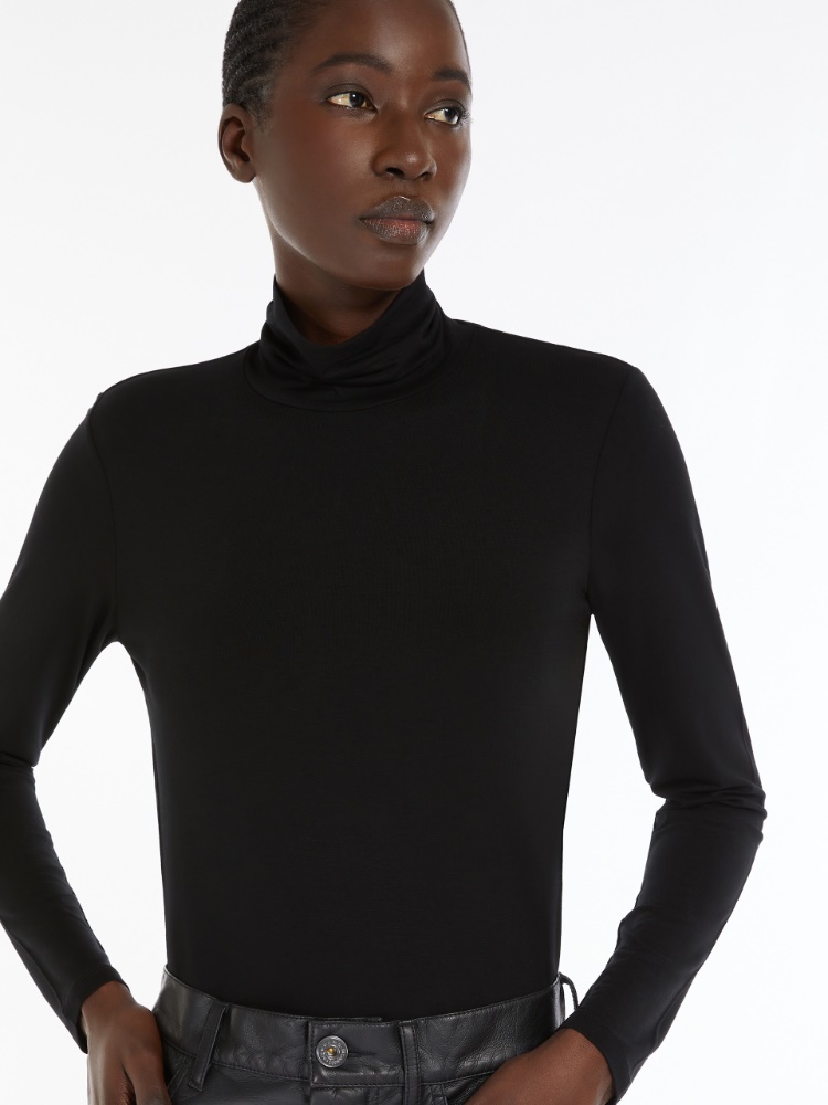 Viscose jersey T-shirt - BLACK - Weekend Max Mara