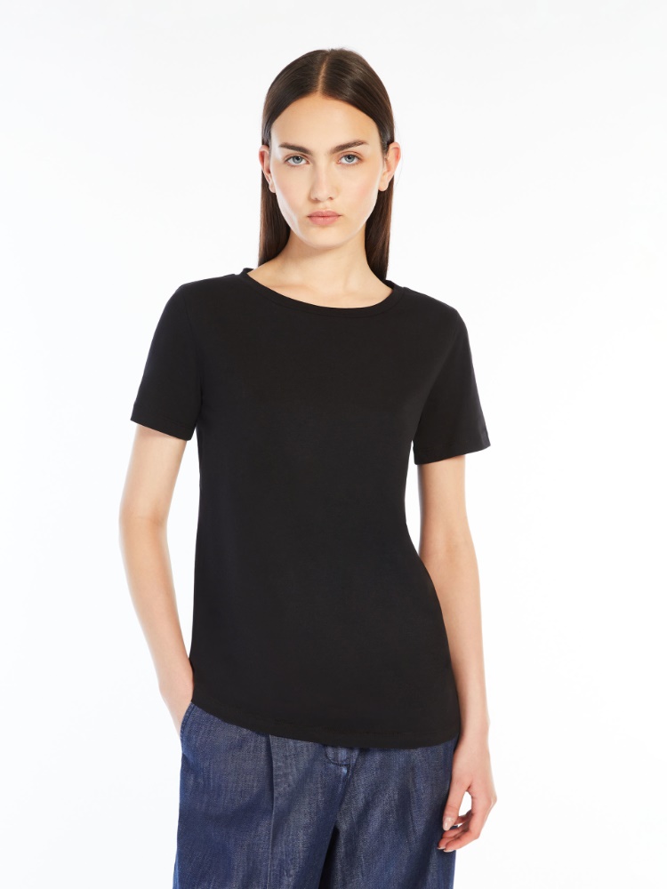 Stretch cotton basic T-shirt -  - Weekend Max Mara