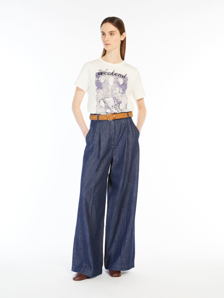Weekend By Max Mara T PAPAIA Ombre Denim Top 51910121 002 main image 0