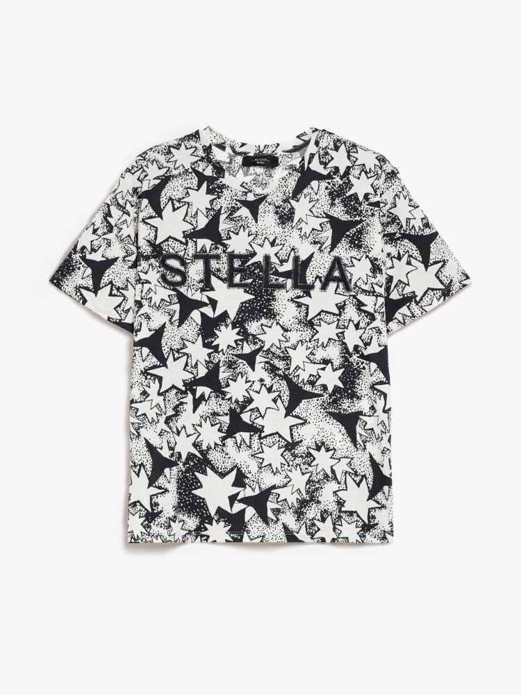 Print and embroidery-adorned cotton T-shirt -  - Weekend Max Mara - 2