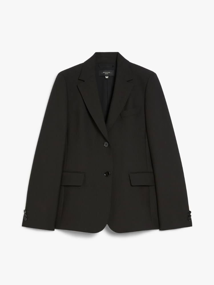 Single-breasted blazer in stretch wool-blend canvas -  - Weekend Max Mara - 2