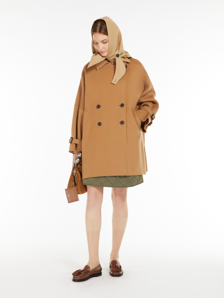 Cappotto ampio in double di mista lana - CAMMELLO - Weekend Max Mara