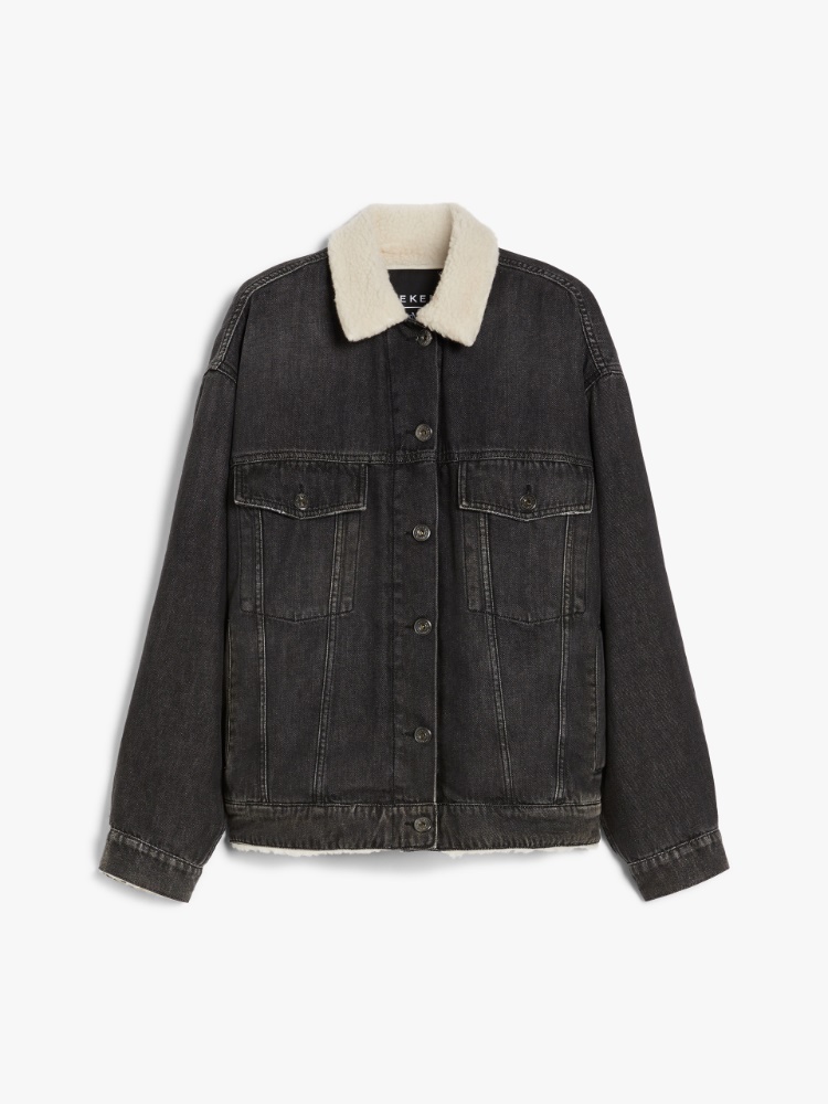 Oversized denim jacket - BLACK - Weekend Max Mara