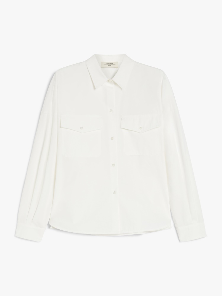 Cotton poplin shirt - WHITE - Weekend Max Mara - 2