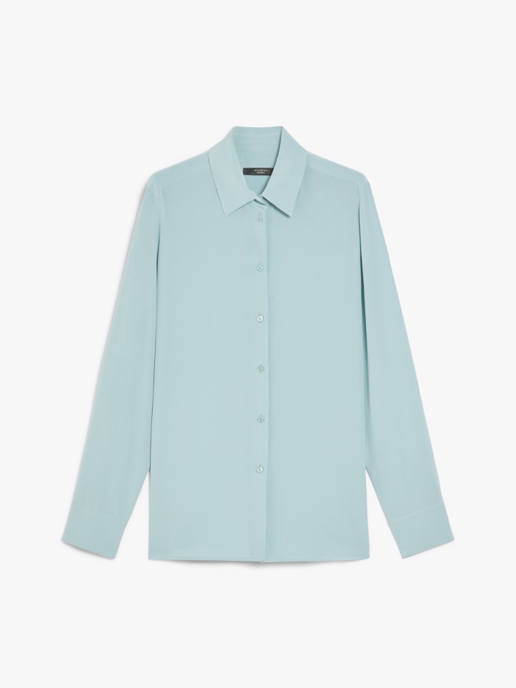 Relaxed-fit silk shirt - PASTEL GREEN - Weekend Max Mara