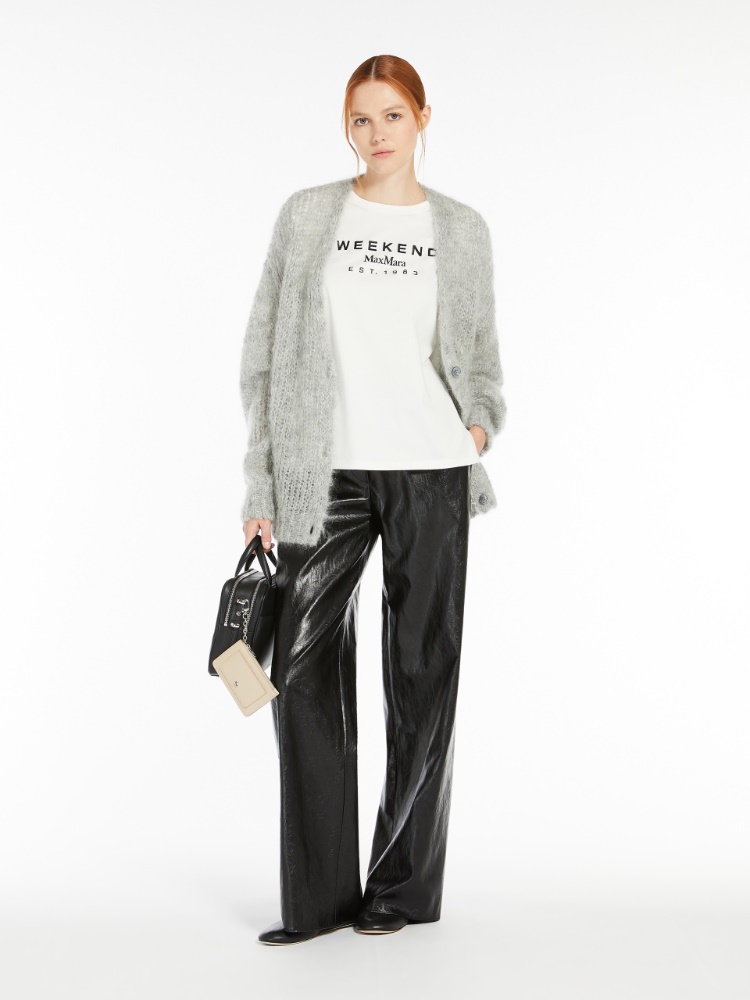 Coated fabric palazzo trousers -  - Weekend Max Mara