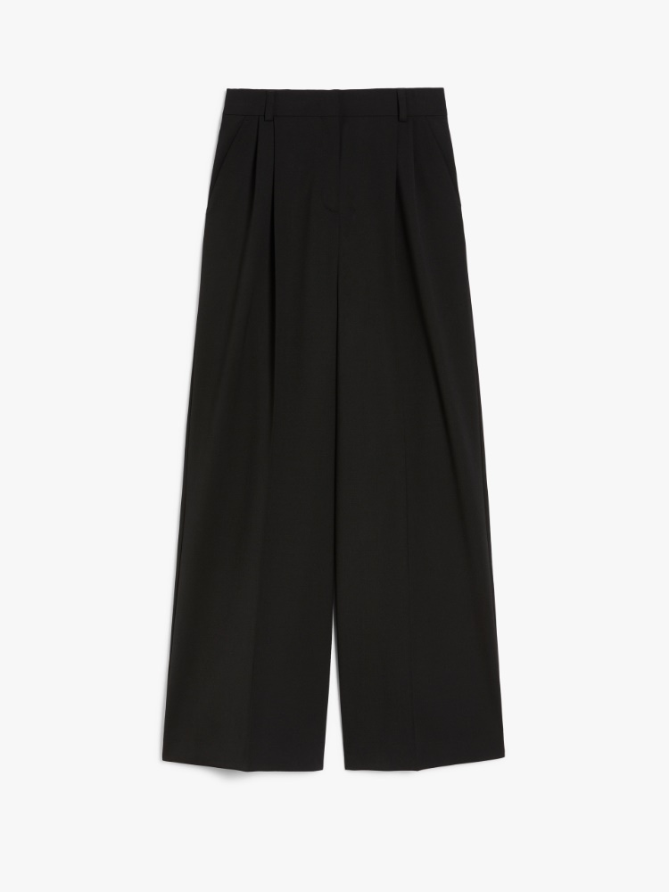 Wool-blend tailored trousers - BLACK - Weekend Max Mara - 2