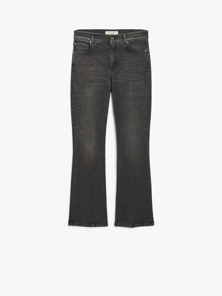 Stretch denim cropped jeans - BLACK - Weekend Max Mara - 2