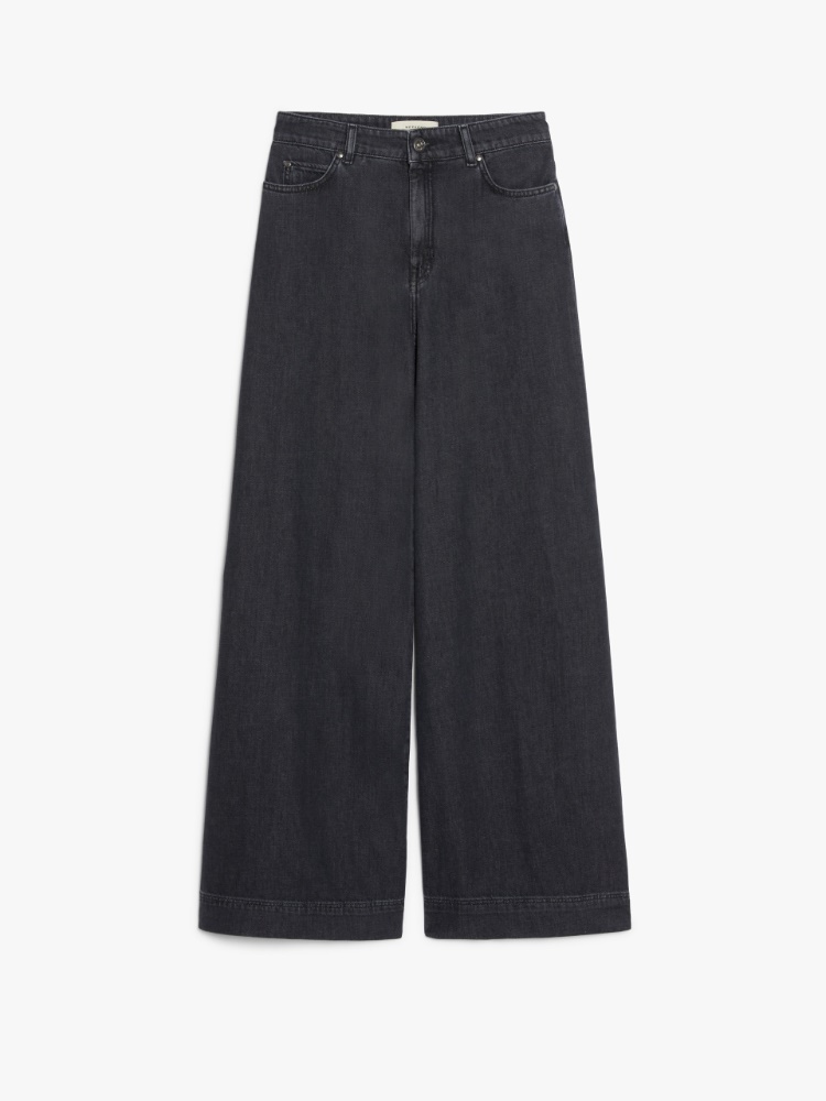 Wide-leg denim jeans - BLACK - Weekend Max Mara