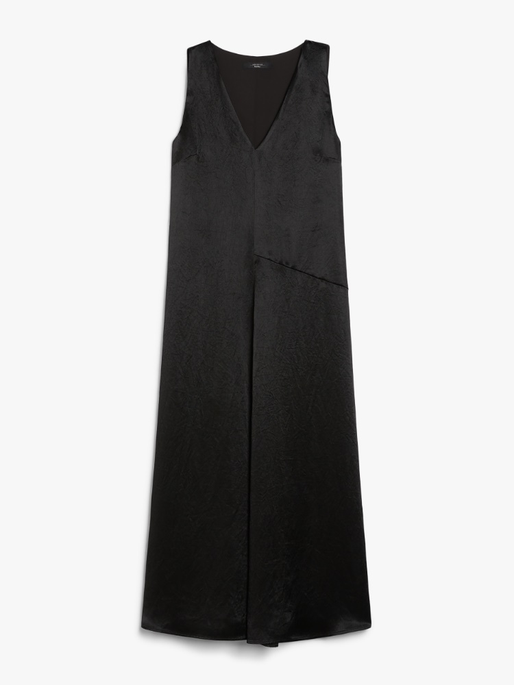 Long satin dress - BLACK - Weekend Max Mara - 2