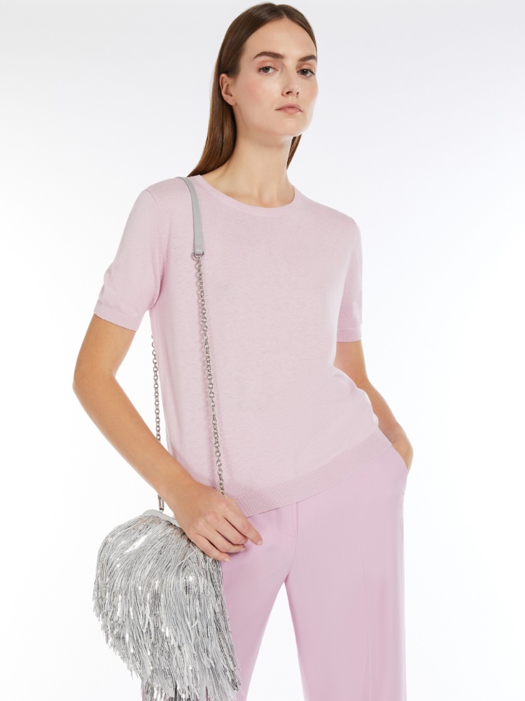 Silk and cotton knit T-shirt -  - Weekend Max Mara