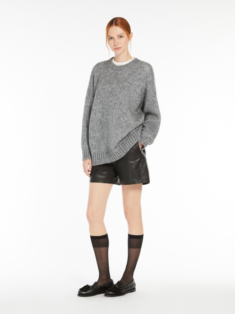 Leather shorts - BLACK - Weekend Max Mara