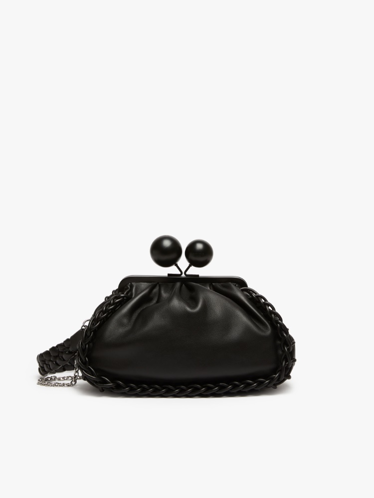 Medium Nappa leather Pasticcino Bag - BLACK - Weekend Max Mara