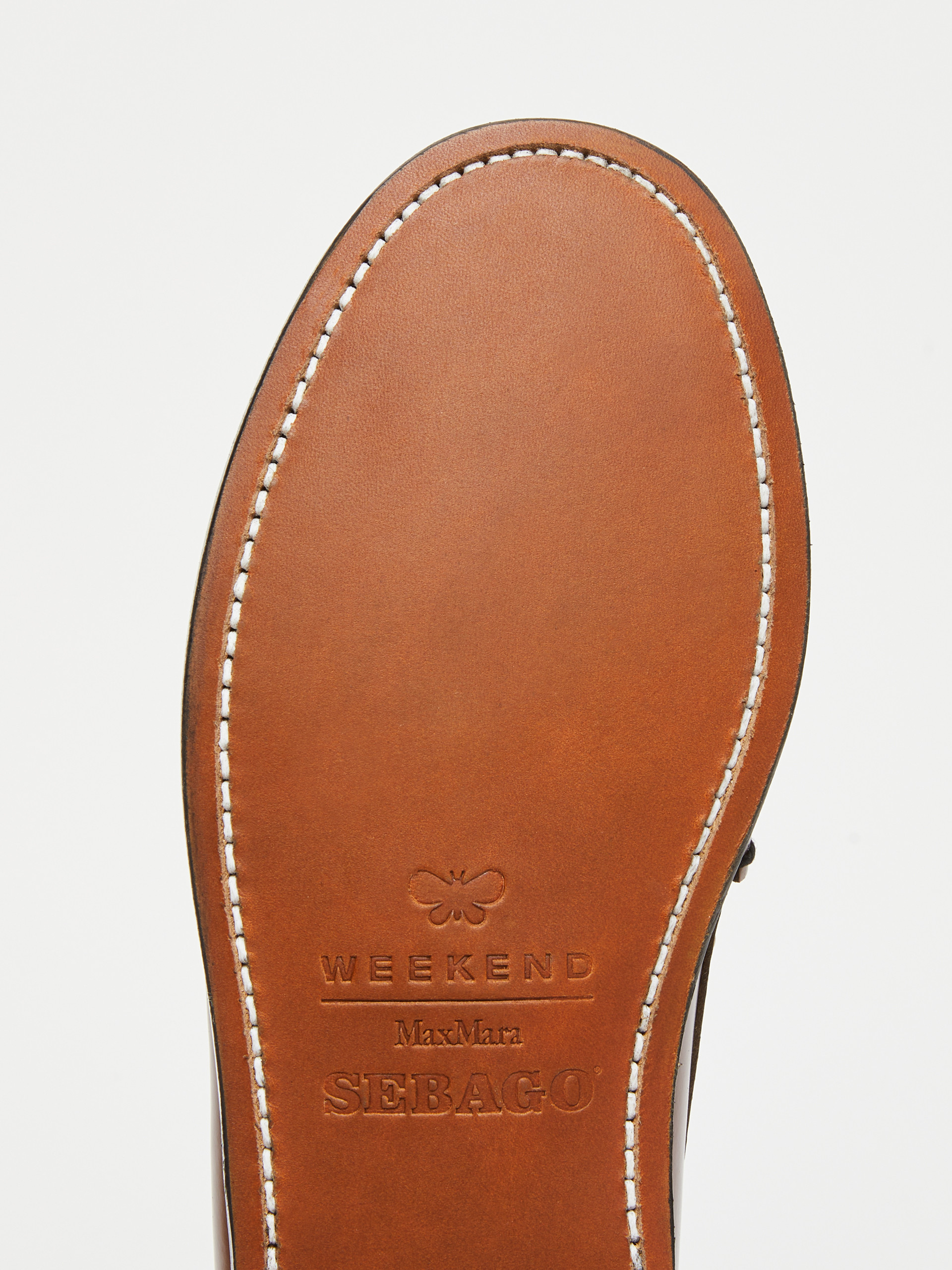 Leather moccasins with tassels - TOBACCO - Weekend Max Mara - 6