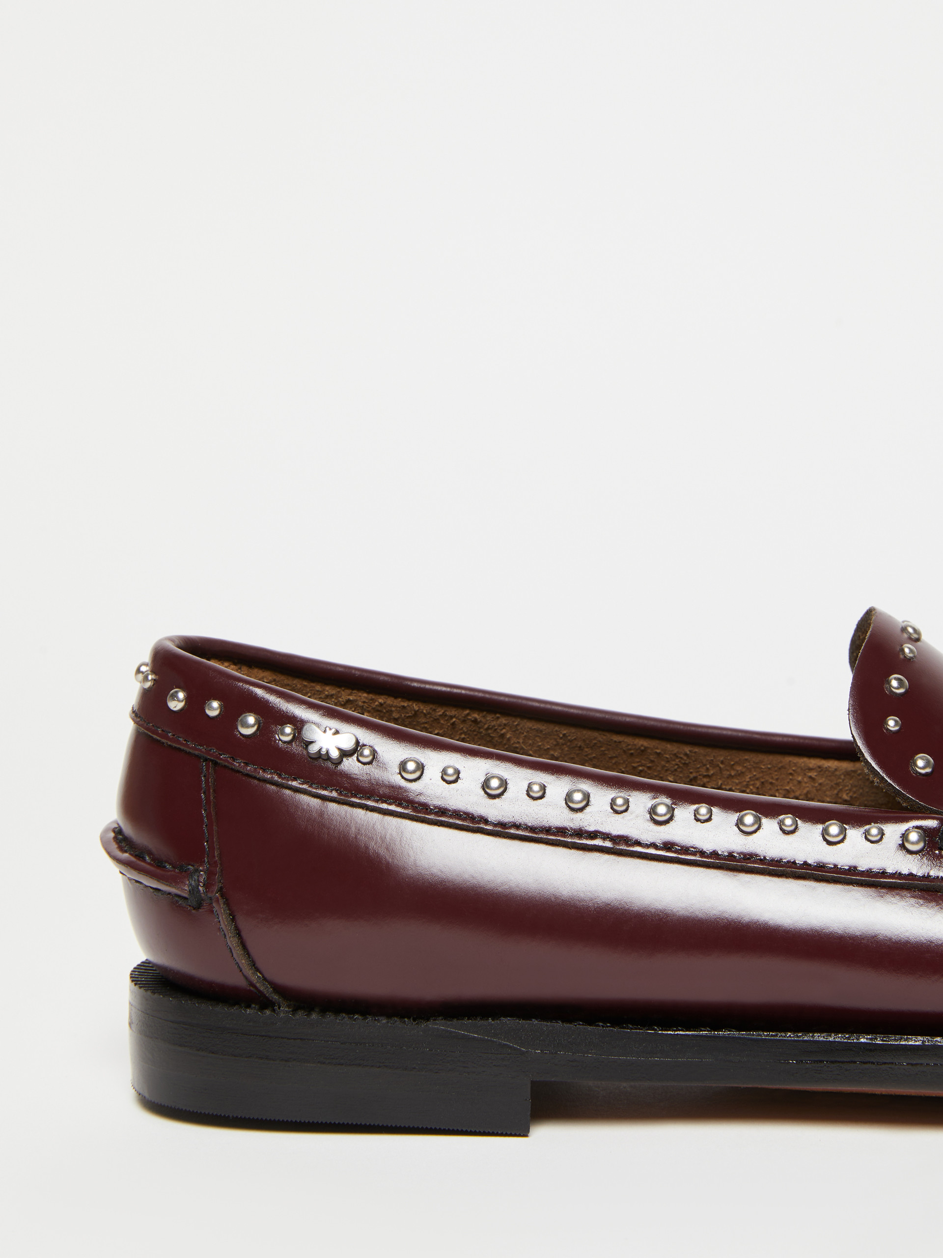 Leather moccasins with tassels - BORDEAUX - Weekend Max Mara - 5