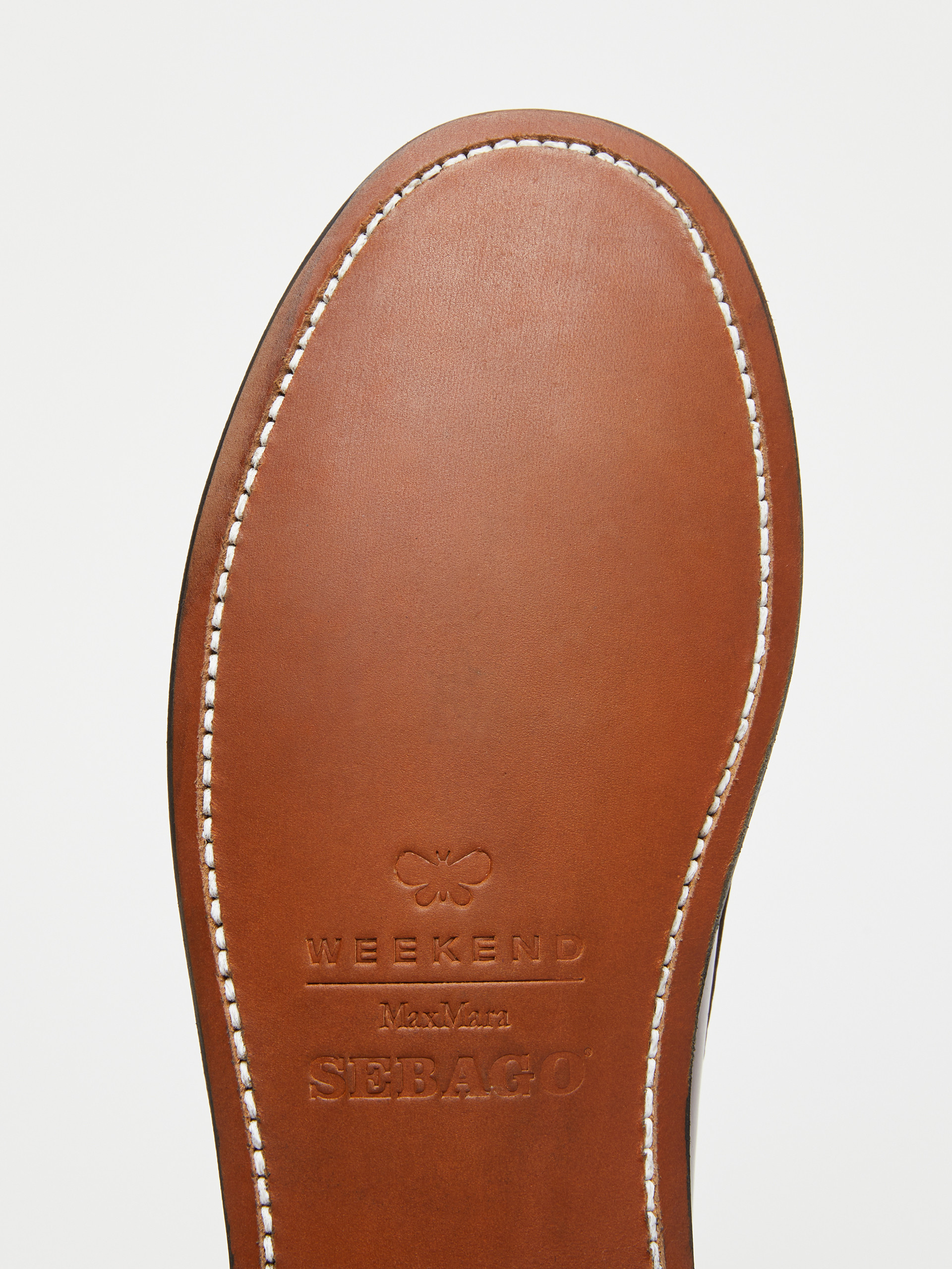 Leather moccasins with tassels - BORDEAUX - Weekend Max Mara - 6