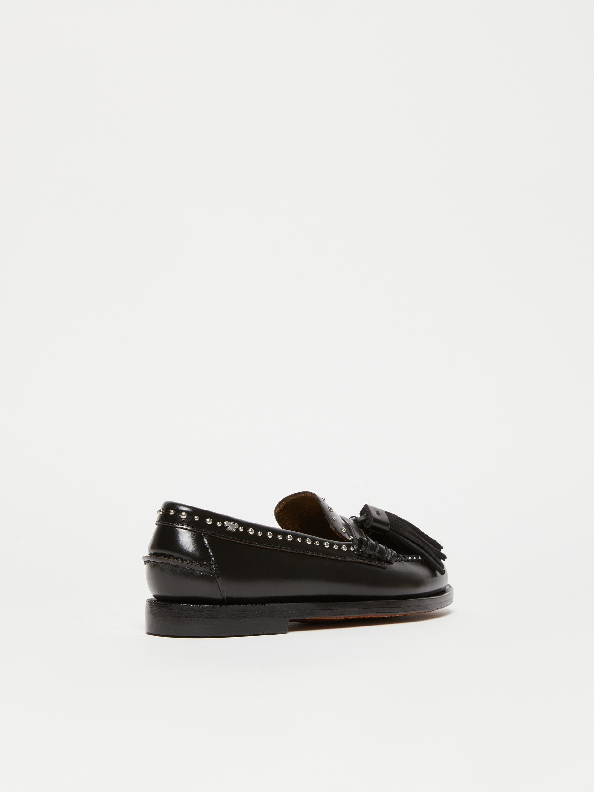 Leather moccasins with tassels - BLACK - Weekend Max Mara - 3