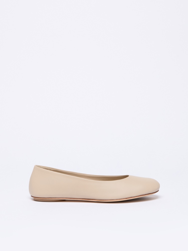 Nappa leather ballet flats - SAND - Weekend Max Mara