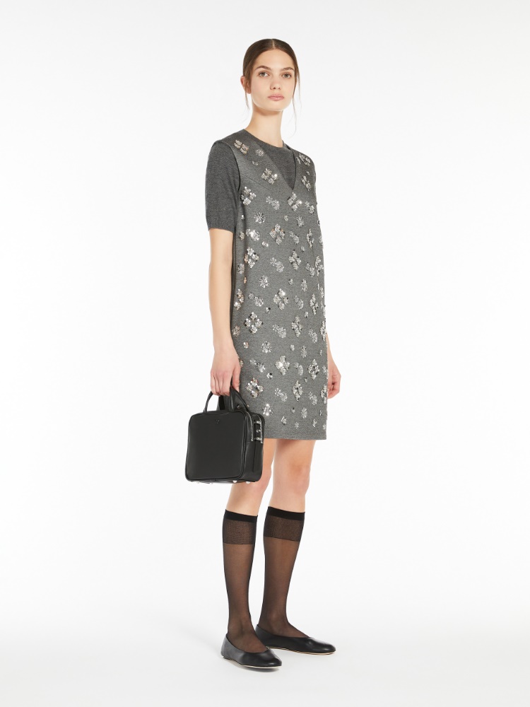 Sequinned jersey dress - MEDIUM GREY - Weekend Max Mara