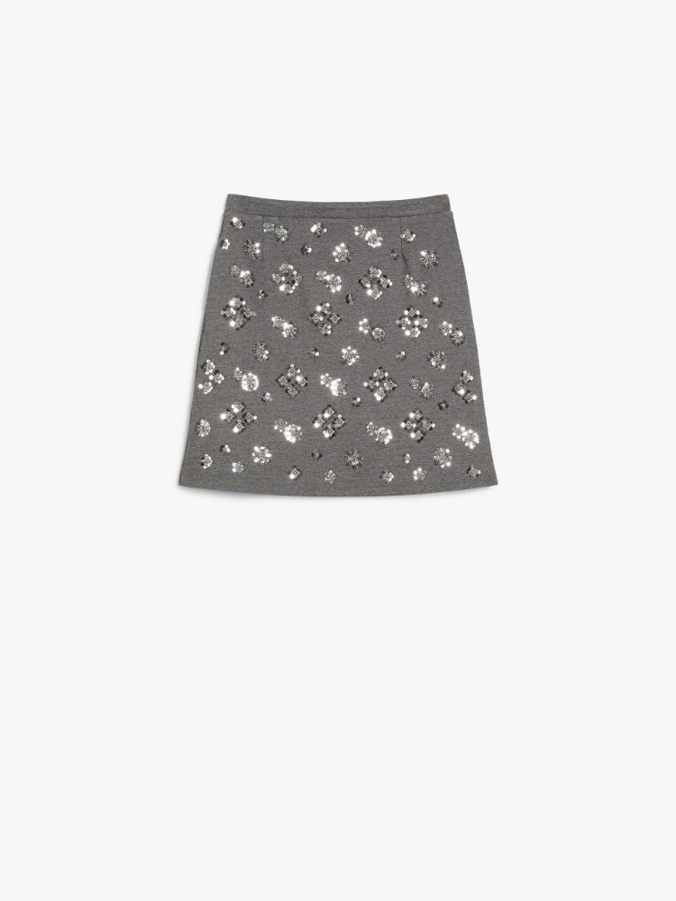 Sequin-adorned jersey mini skirt -  - Weekend Max Mara